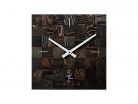 Часы настенные SLT 5195 CHESS BLACK WOOD в Новомихайловке - novomihajlovka.mebel-nsk.ru | фото