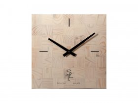 Часы настенные SLT 5196 CHESS WHITE WOOD в Новомихайловке - novomihajlovka.mebel-nsk.ru | фото