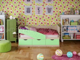 Кровать детская Бабочки 1,8 м в Новомихайловке - novomihajlovka.mebel-nsk.ru | фото