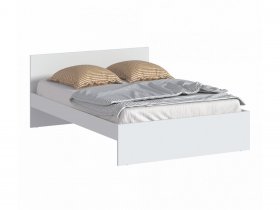 Кровать двуспальная 1,4м Бруклин СБ-3353 (белый) в Новомихайловке - novomihajlovka.mebel-nsk.ru | фото