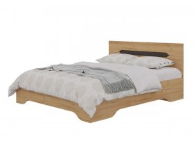 Кровать двуспальная 1,4м Вега (горизонт) в Новомихайловке - novomihajlovka.mebel-nsk.ru | фото