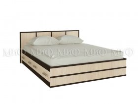 Кровать двуспальная Сакура 1,4 м в Новомихайловке - novomihajlovka.mebel-nsk.ru | фото