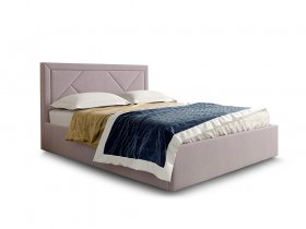 Кровать мягкая 1,6 Сиеста стандарт, вар.1 в Новомихайловке - novomihajlovka.mebel-nsk.ru | фото