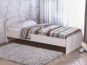 Кровать односпальная 80 с низкой спинкой (ясень шимо светлый) в Новомихайловке - novomihajlovka.mebel-nsk.ru | фото
