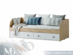 Кровать с ящиками Тренд КР-01 в Новомихайловке - novomihajlovka.mebel-nsk.ru | фото