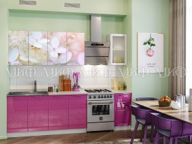 Кухонный гарнитур Вишневый цвет в Новомихайловке - novomihajlovka.mebel-nsk.ru | фото