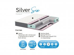 Матрас Silver Six в Новомихайловке - novomihajlovka.mebel-nsk.ru | фото