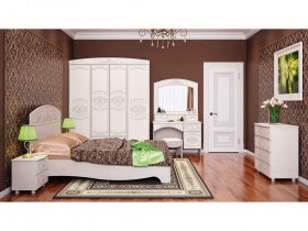Модульная спальня Каролина в Новомихайловке - novomihajlovka.mebel-nsk.ru | фото