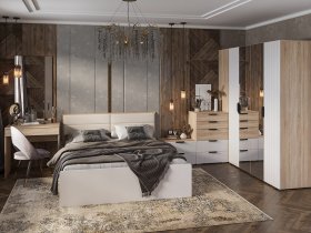 Модульная спальня Норд в Новомихайловке - novomihajlovka.mebel-nsk.ru | фото