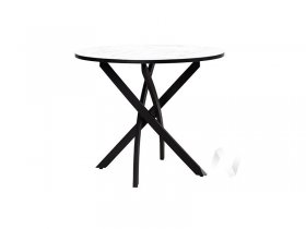 Стол обеденный Лион (мрамор белый/черный) в Новомихайловке - novomihajlovka.mebel-nsk.ru | фото